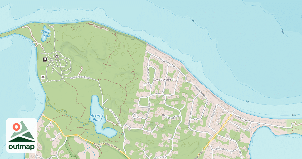 Map of Covid traverse