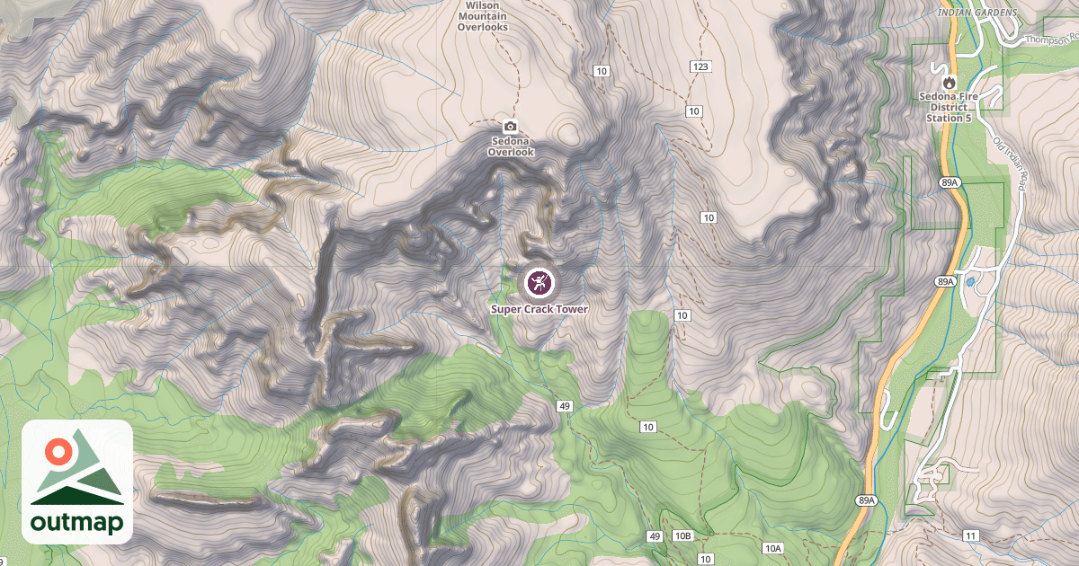Map of Super Crack Tower