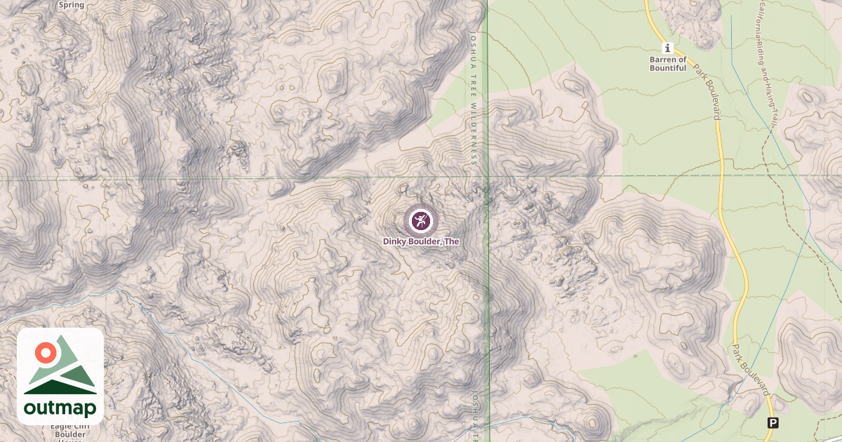 Map of Dinky Boulder, The