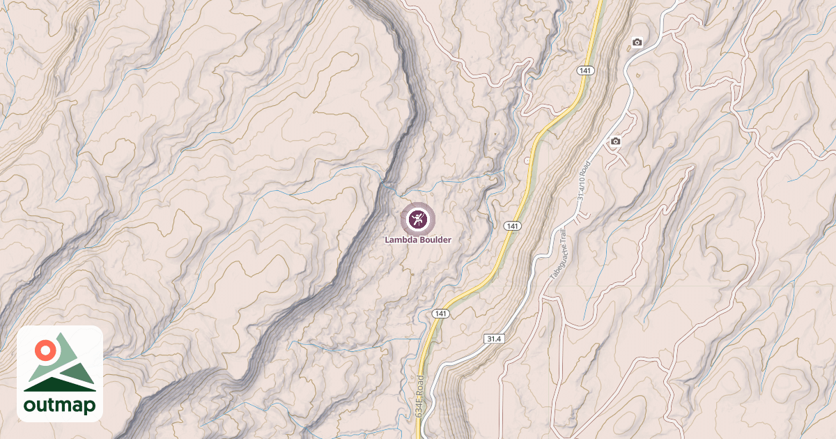 Map of Lambda Boulder