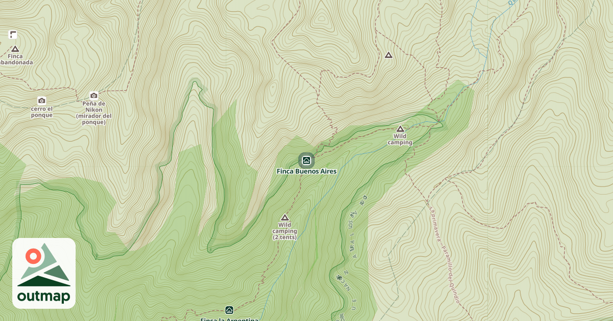 Map of Finca Buenos Aires