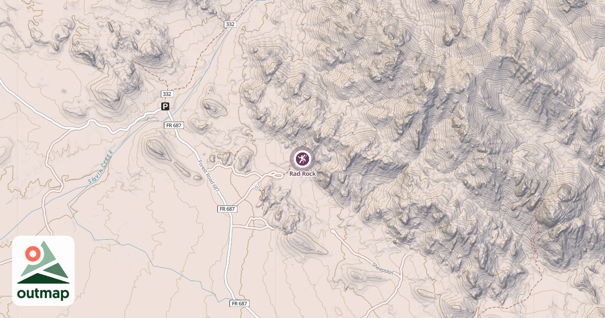 Map of Rad Rock