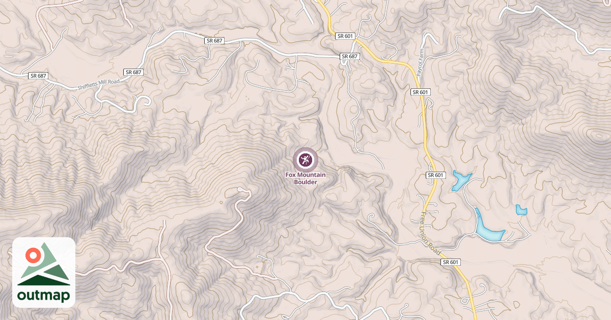 Map of Fox Mountain Boulder