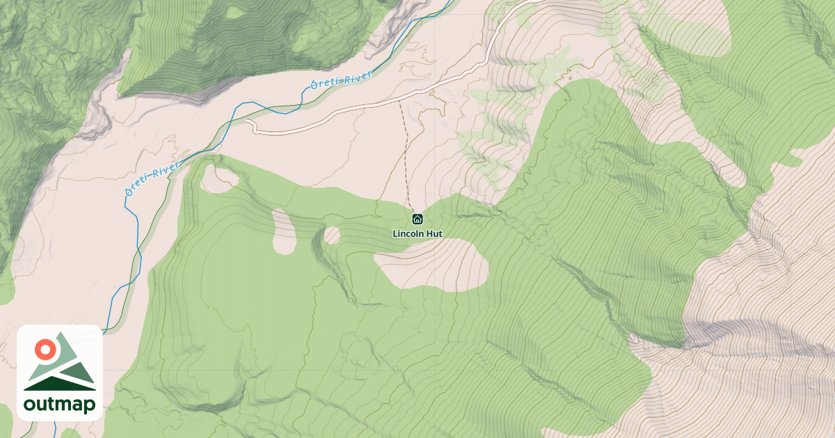 Map of Lincoln Hut