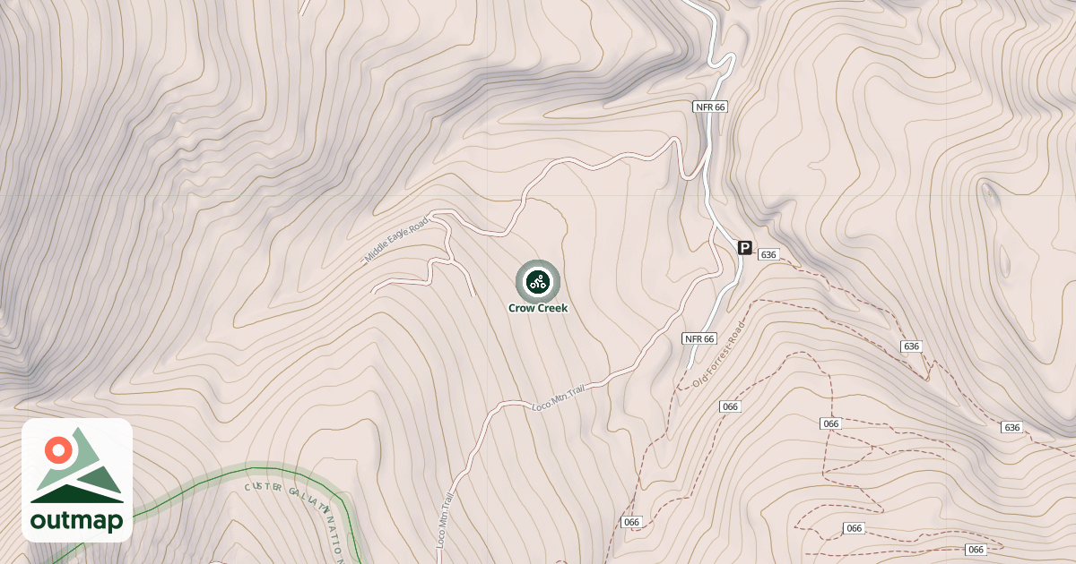 Map of Crow Creek