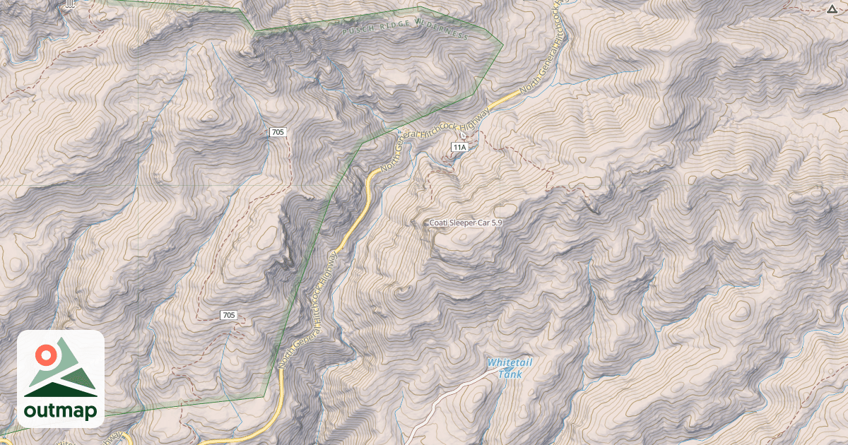 Map of Coati Sleeper Car