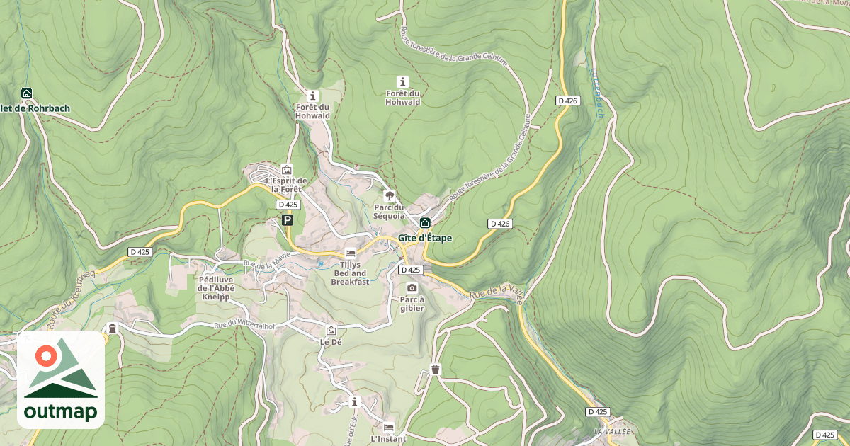 Map of Gîte d'Étape