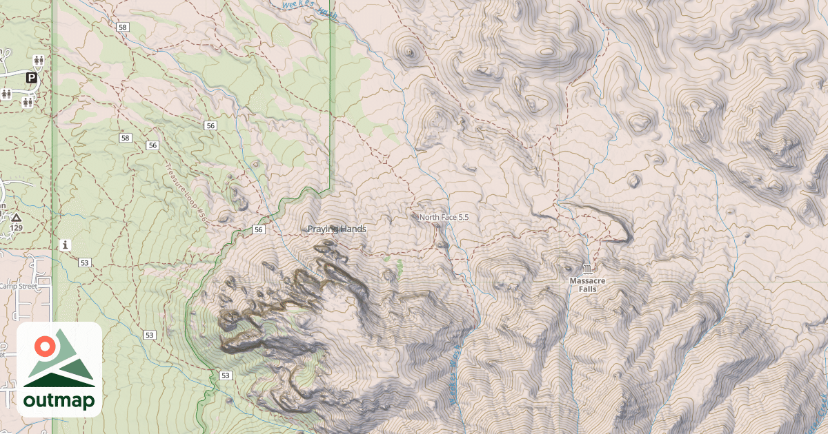 Map of North Face