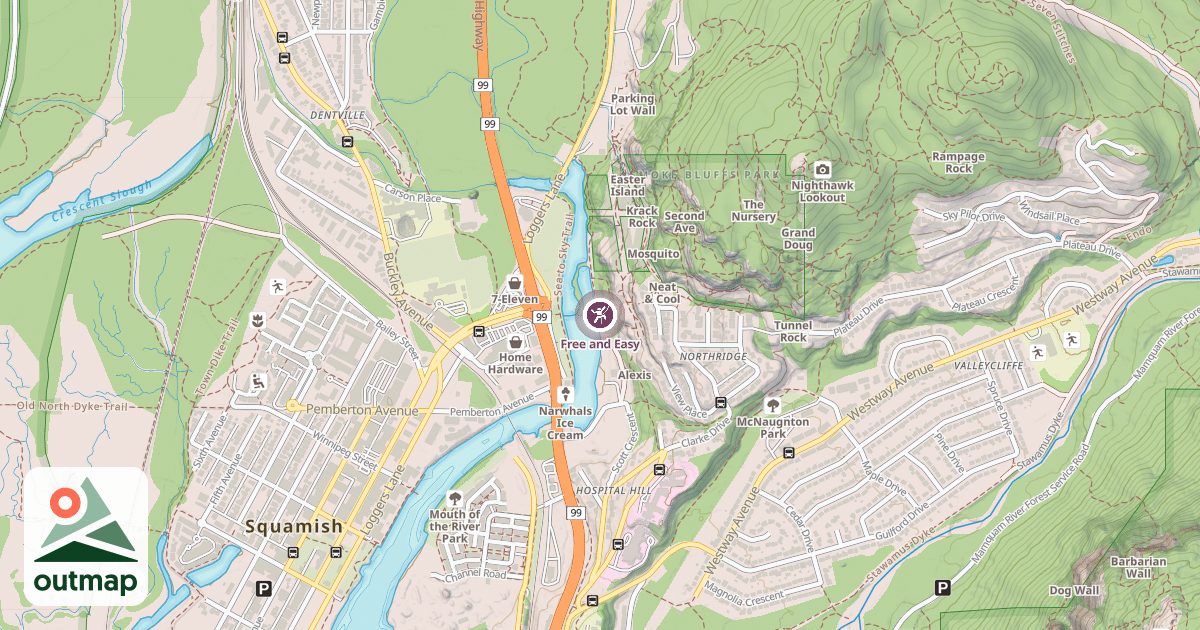 Map of Free and Easy