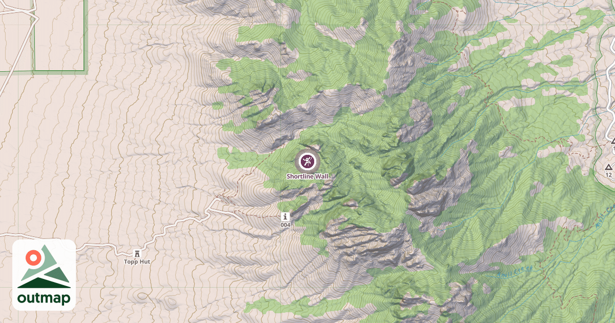 Map of Shortline Wall