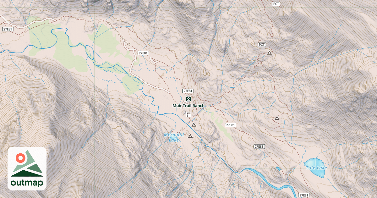 Map of Muir Trail Ranch