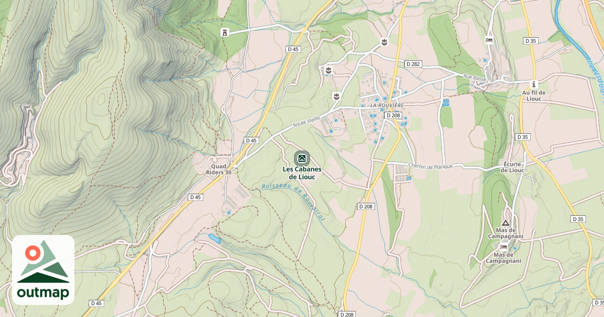 Map of Les Cabanes de Liouc