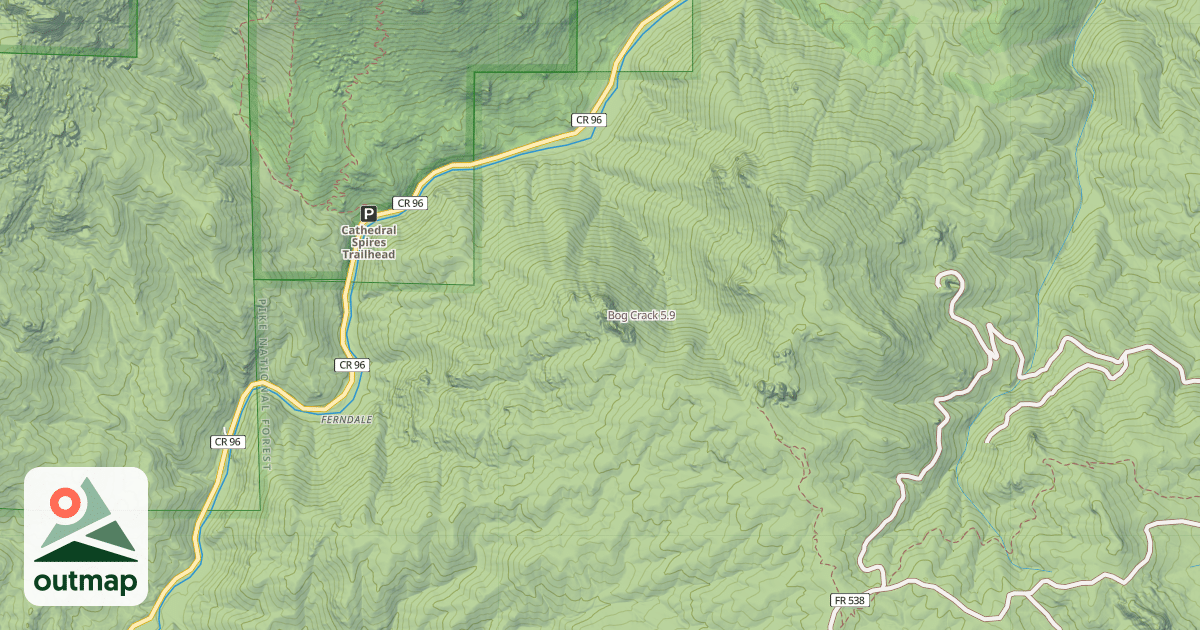 Map of Bog Crack