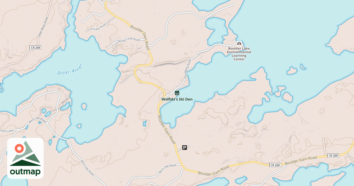 Map of Wolfski's Ski Den