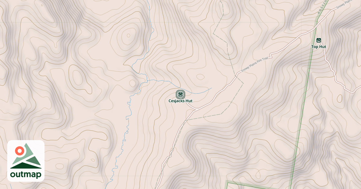 Map of Cesjacks Hut