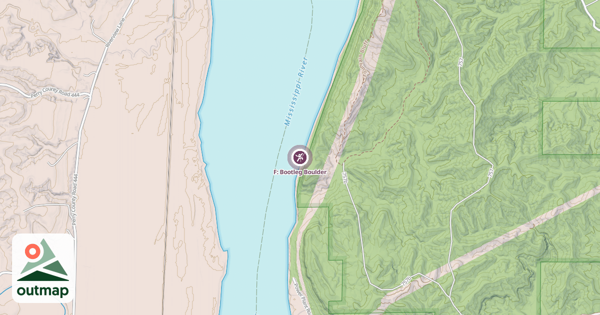 Map of F: Bootleg Boulder