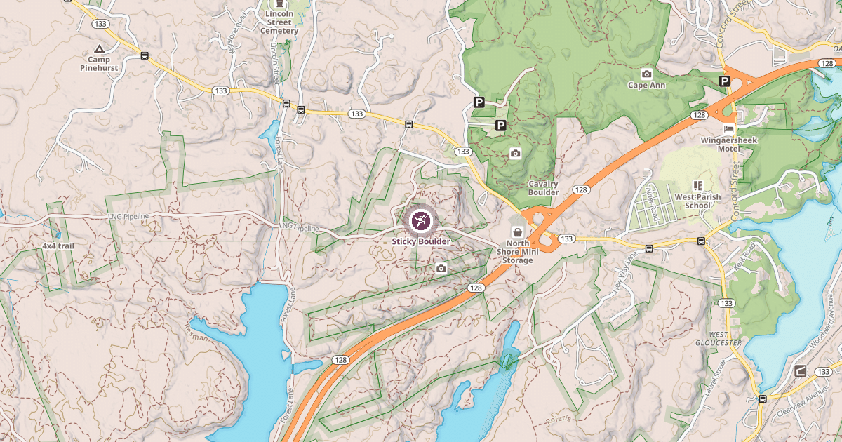 Map preview of Sticky Boulder
