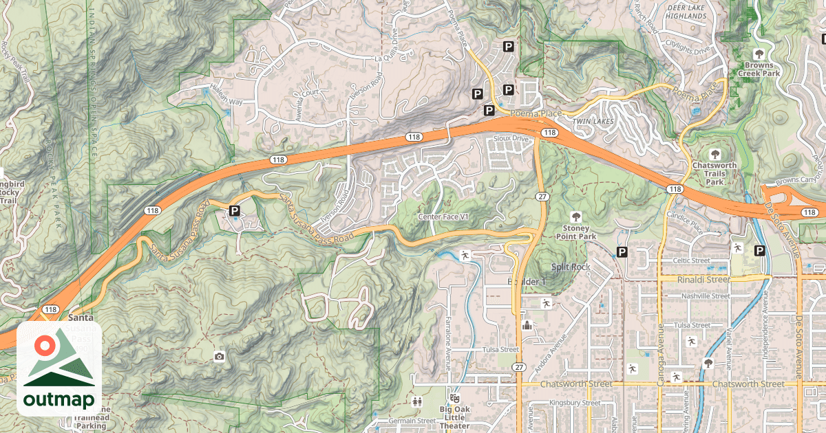Map of Center Face