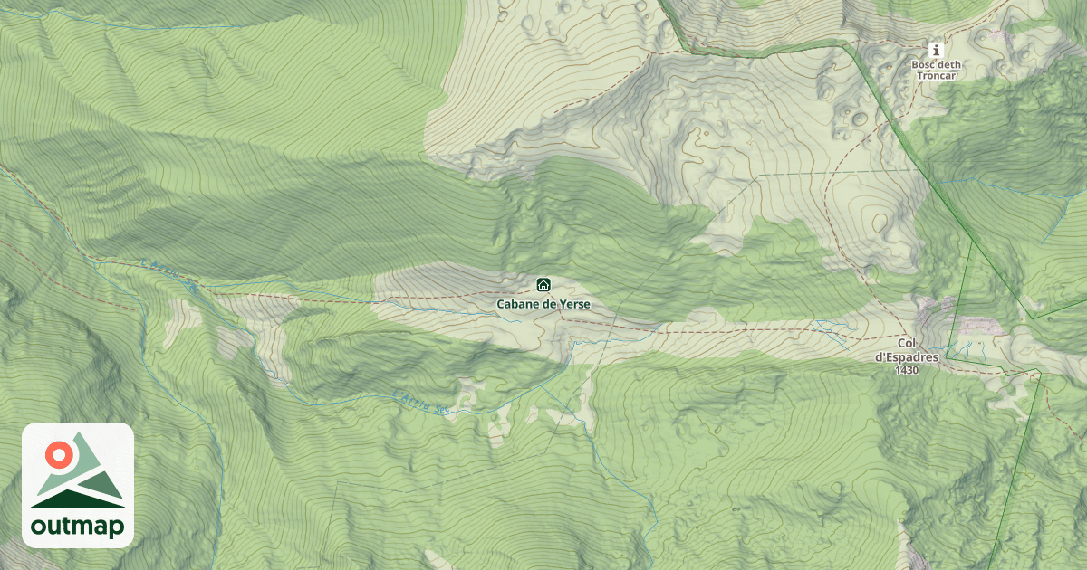 Map of Cabane de Yerse