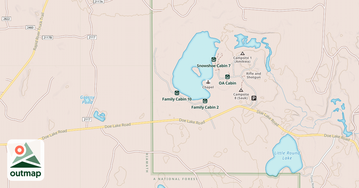 Map of Family Cabin 9