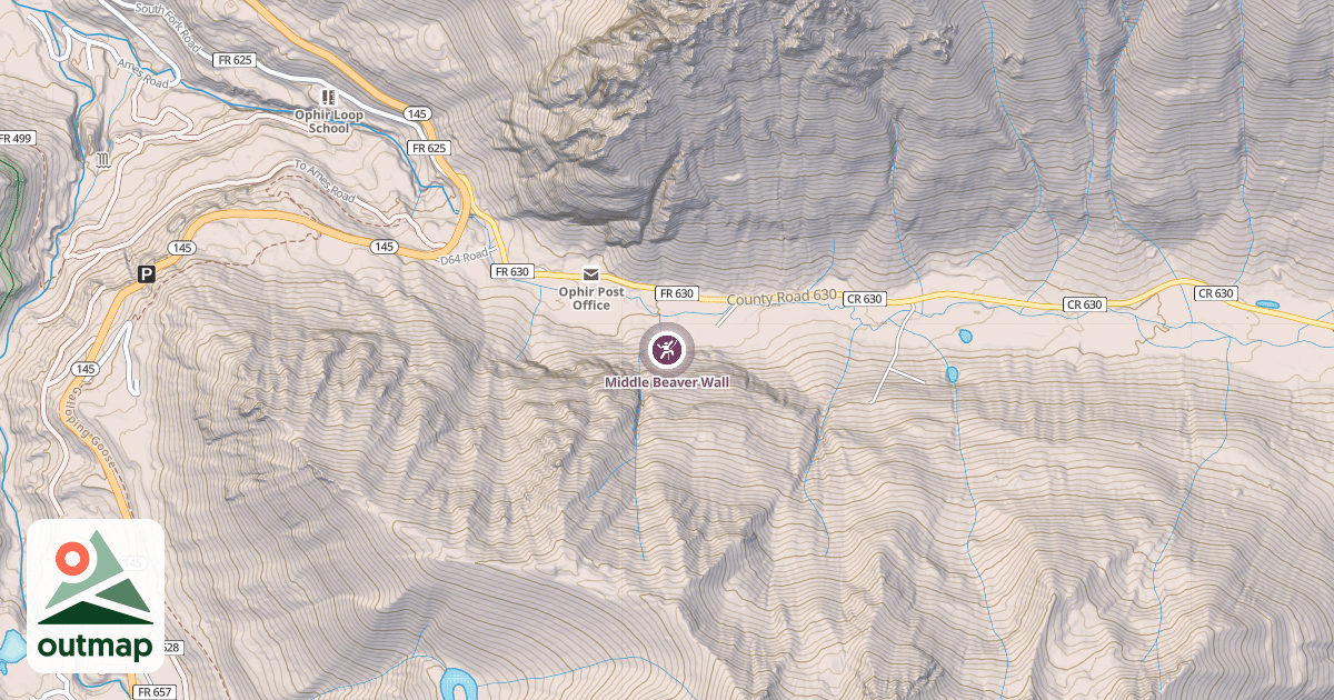 Map of Middle Beaver Wall