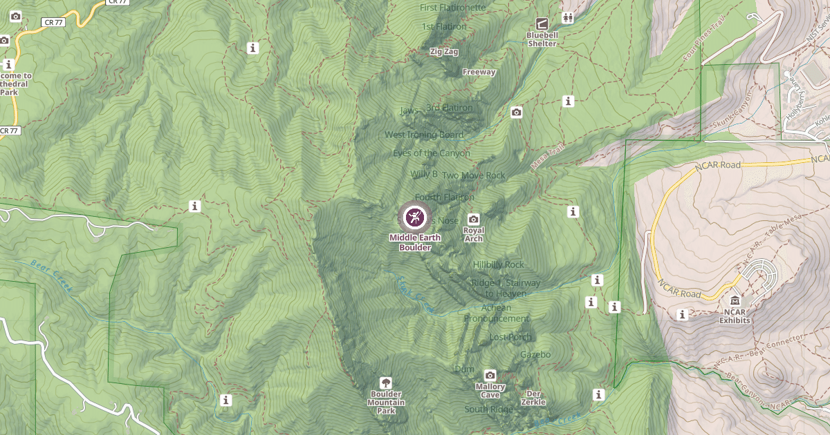 Map preview of Middle Earth Boulder