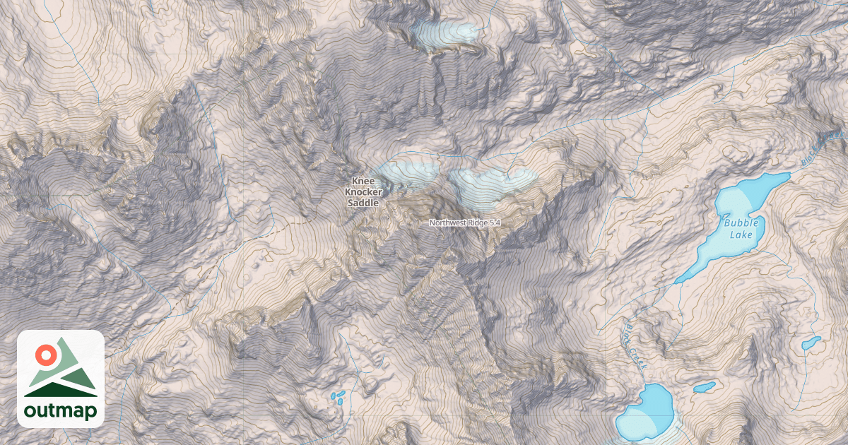 Map of Northwest Ridge