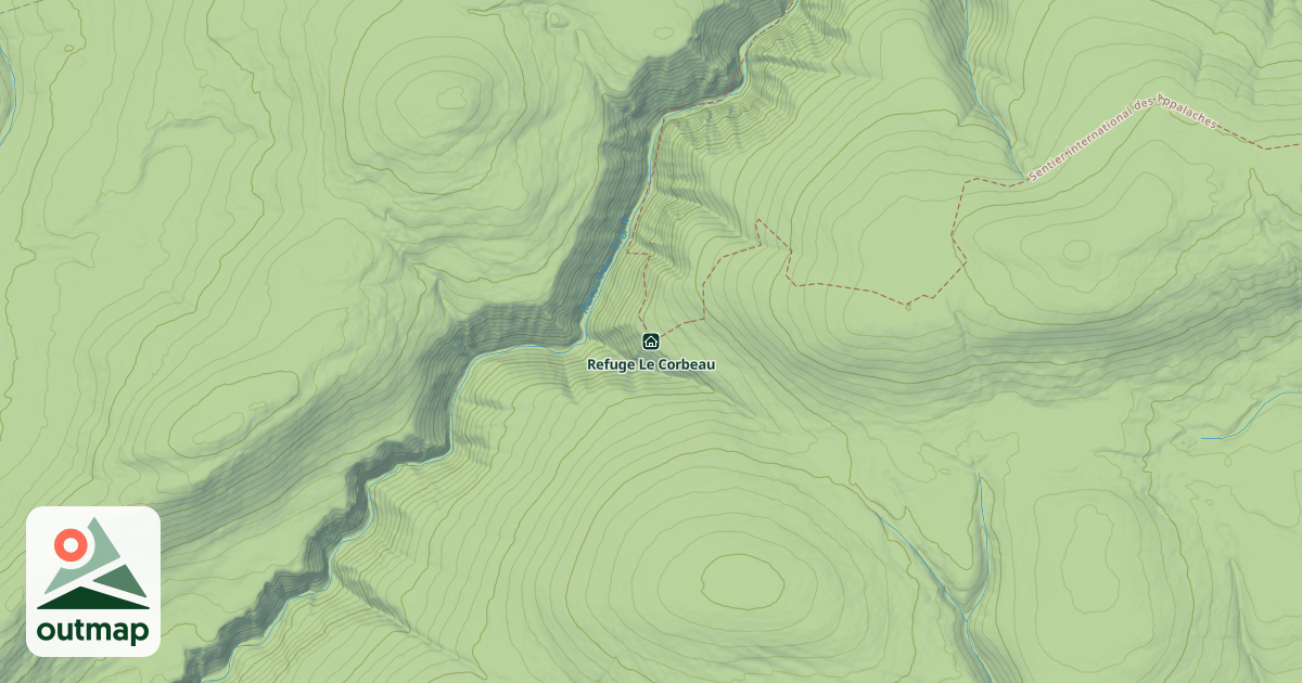 Map of Refuge Le Corbeau