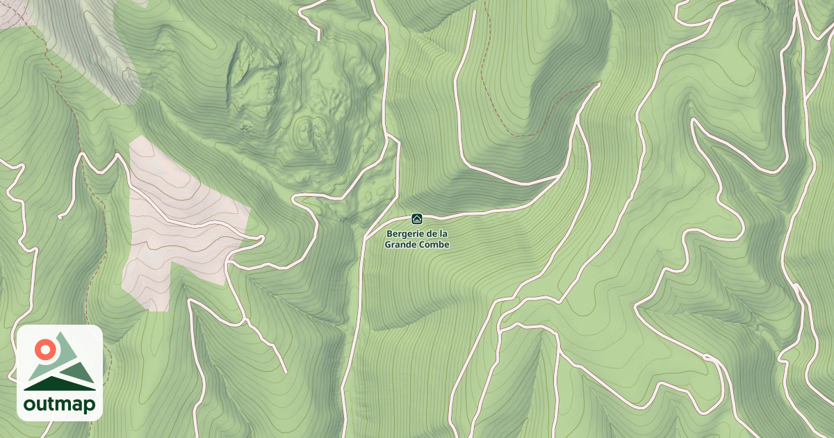 Map of Bergerie de la Grande Combe