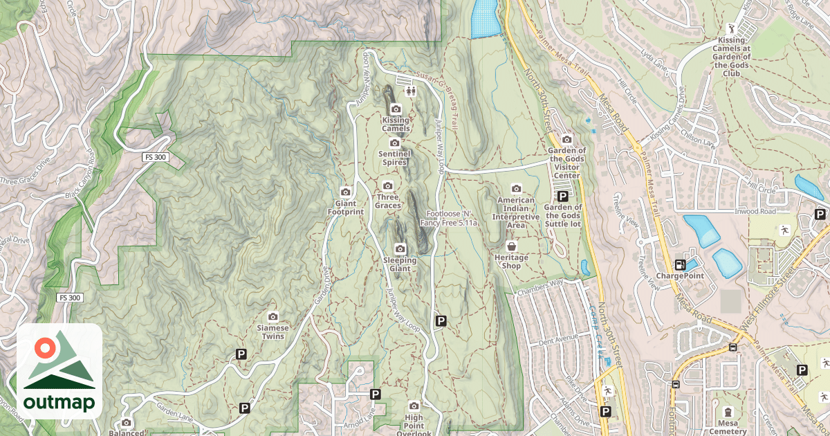 Map of Footloose 'N' Fancy Free