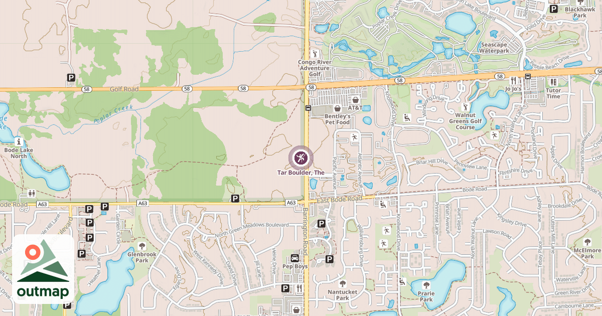 Map of Tar Boulder, The