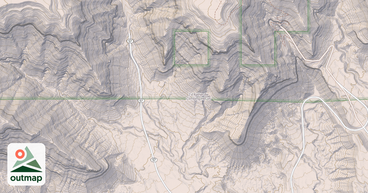 Map of I'd Rather Be Climbing Her