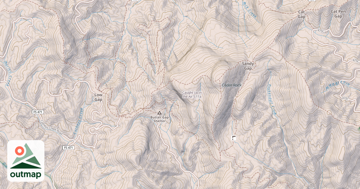 Map of Caught Up in the Air