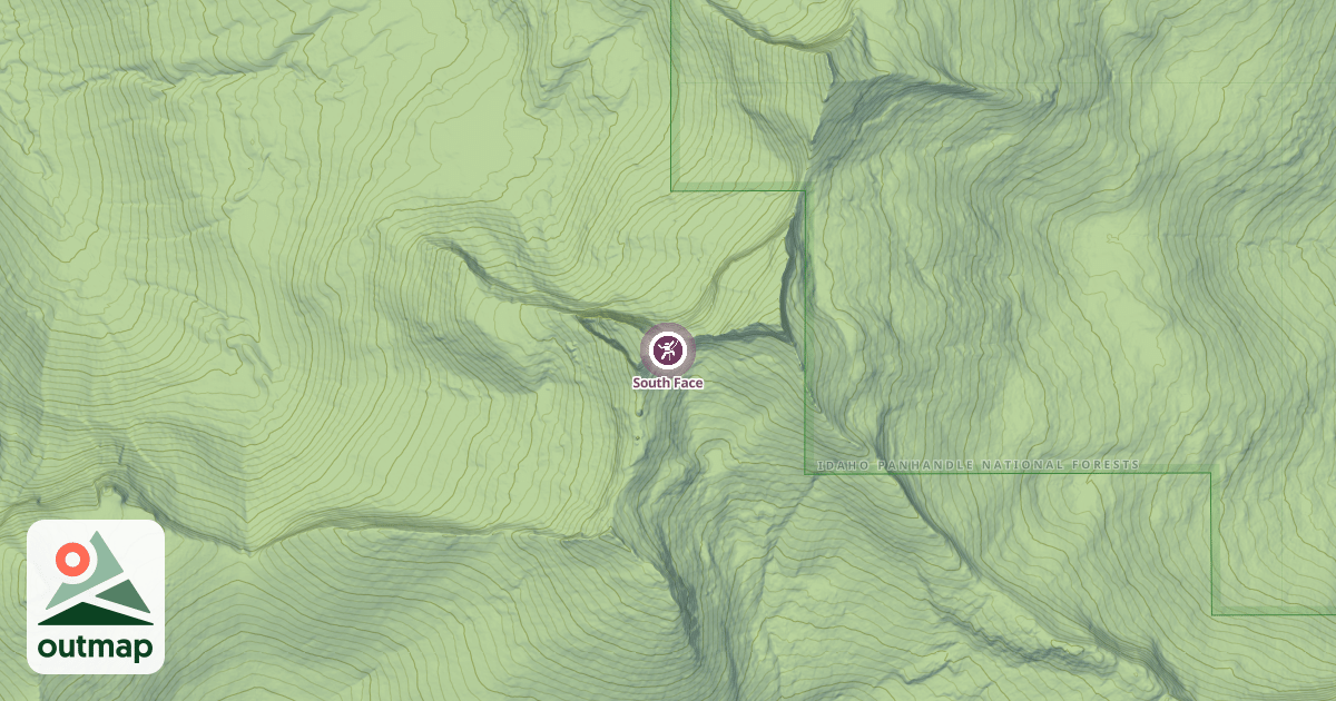 Map of South Face