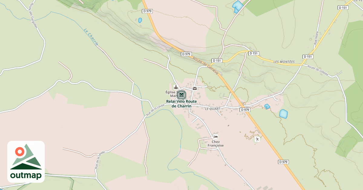 Map of Relai Vélo Route de Charrin