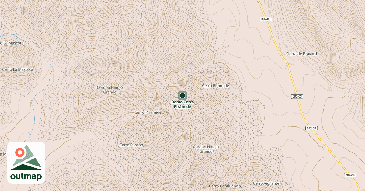 Map of Domo Cerro Pirámide