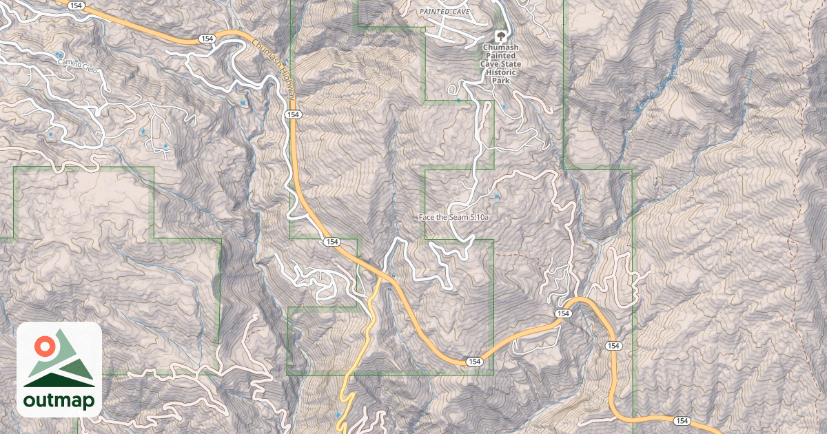 Map of Face the Seam
