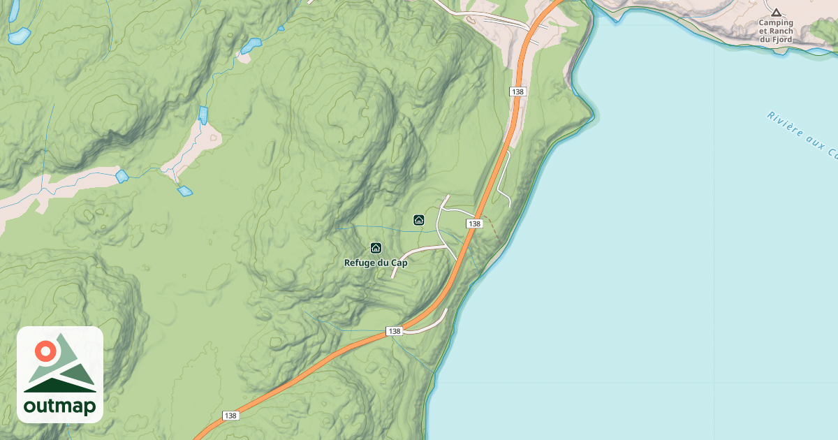 Map of Refuge de la Pointe