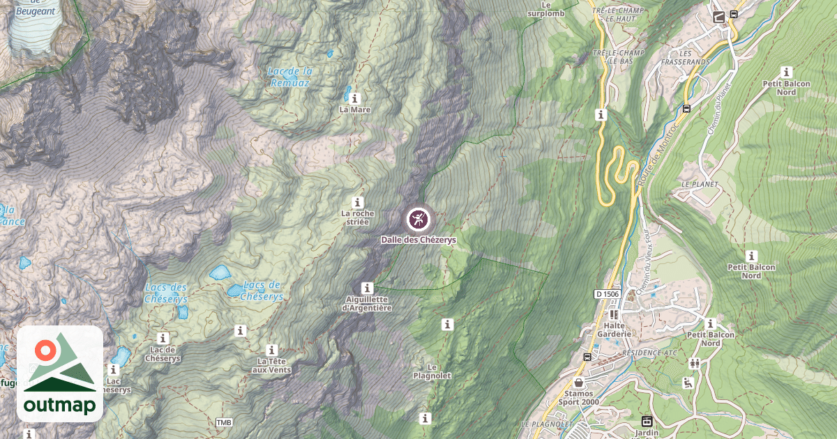 Map of Dalle des Chézerys