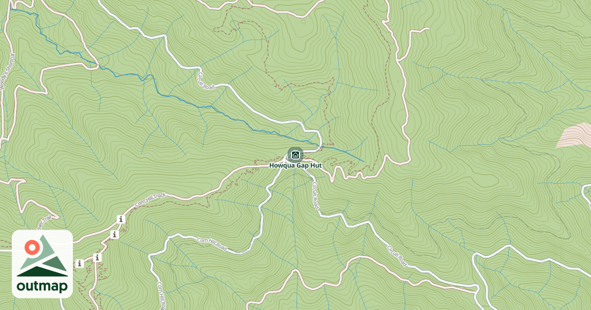 Map of Howqua Gap Hut