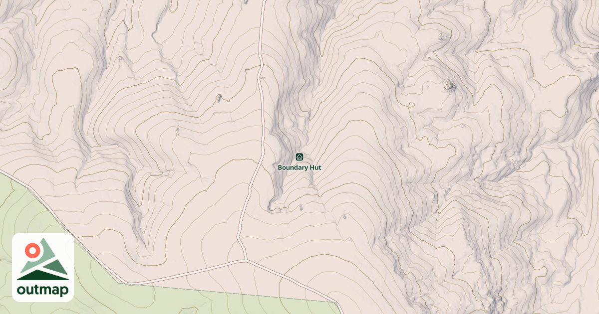 Map of Boundary Hut