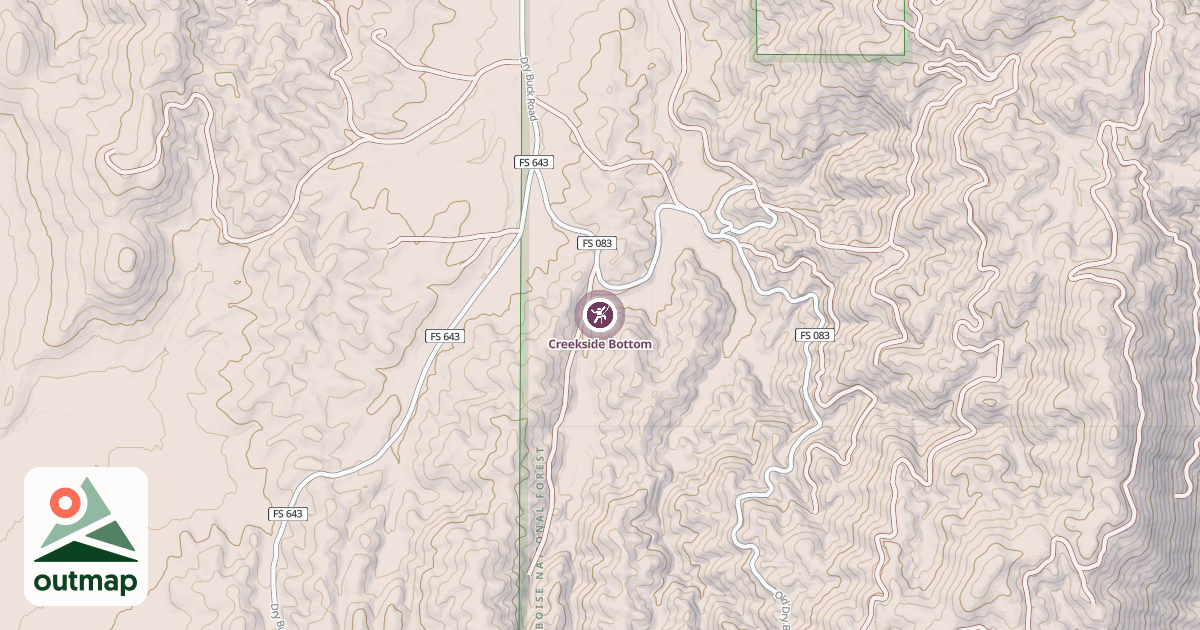 Map of Creekside Bottom