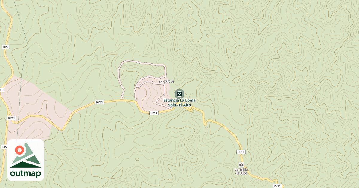 Map of Estancia La Loma Sola - El Alto