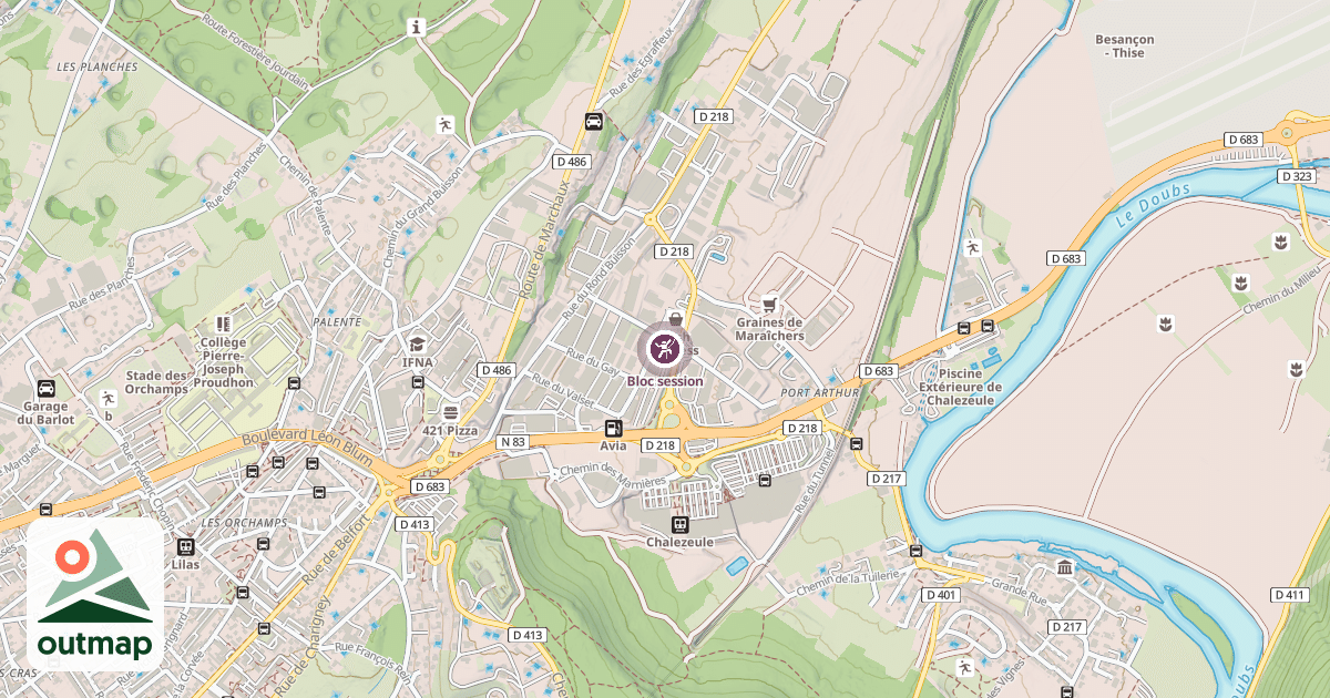 Map of Bloc session