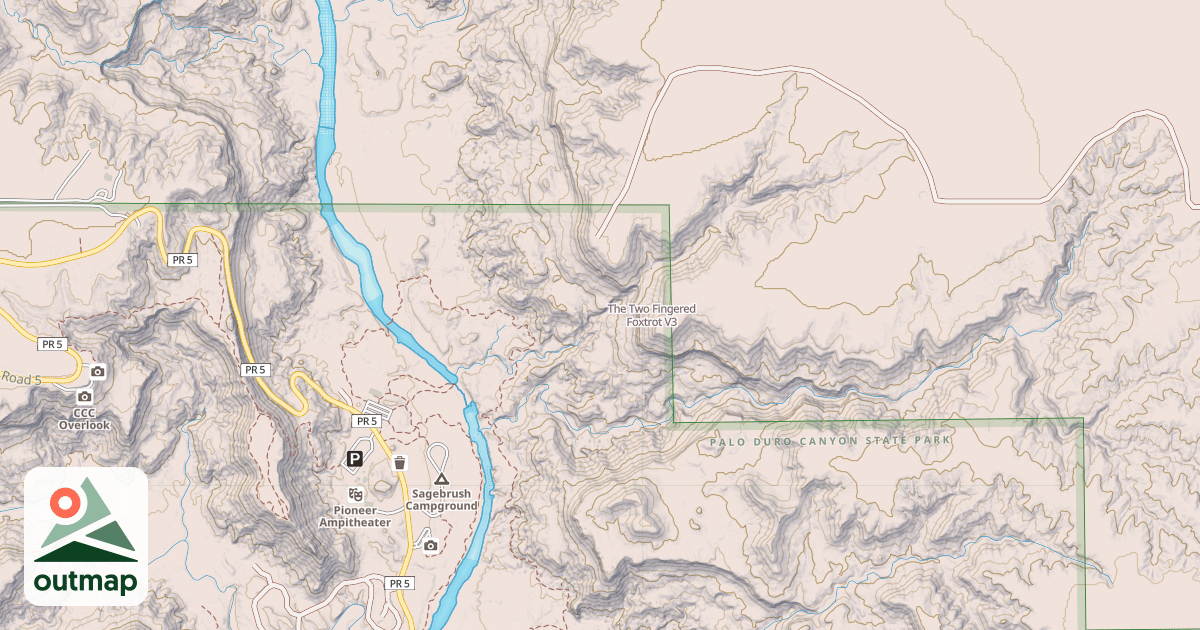 Map of The Two Fingered Foxtrot