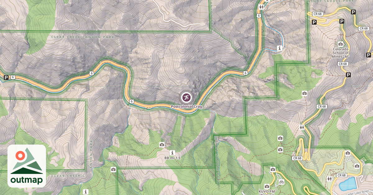 Map of Postcolonial Crag