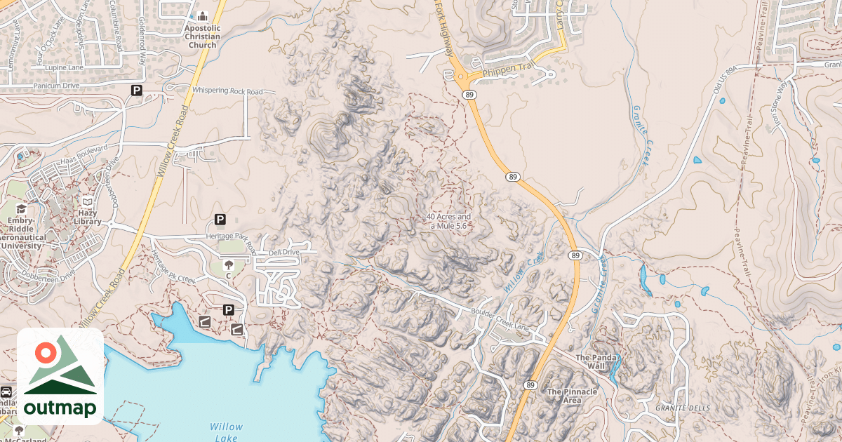 Map of 40 Acres and a Mule