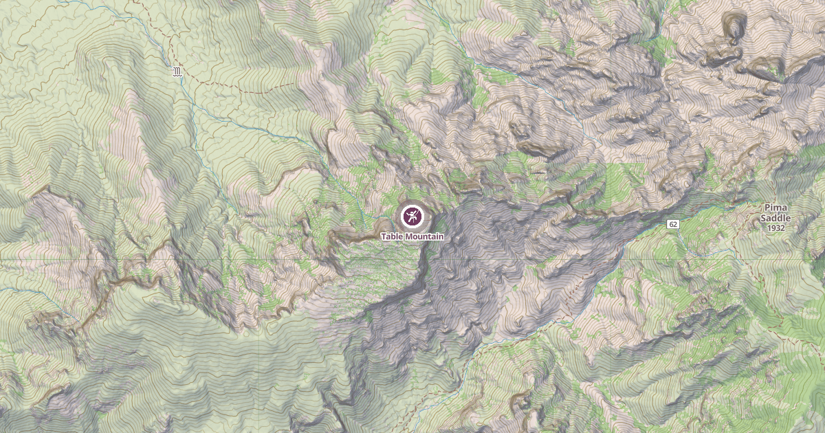 Map preview of Table Mountain