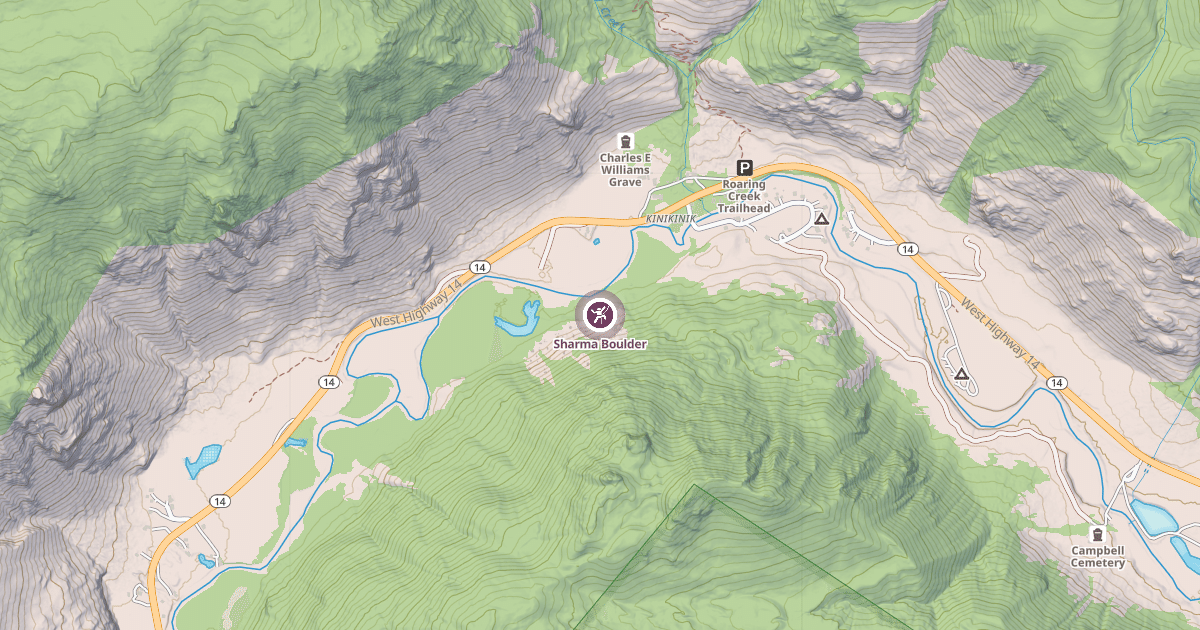 Map preview of Sharma Boulder