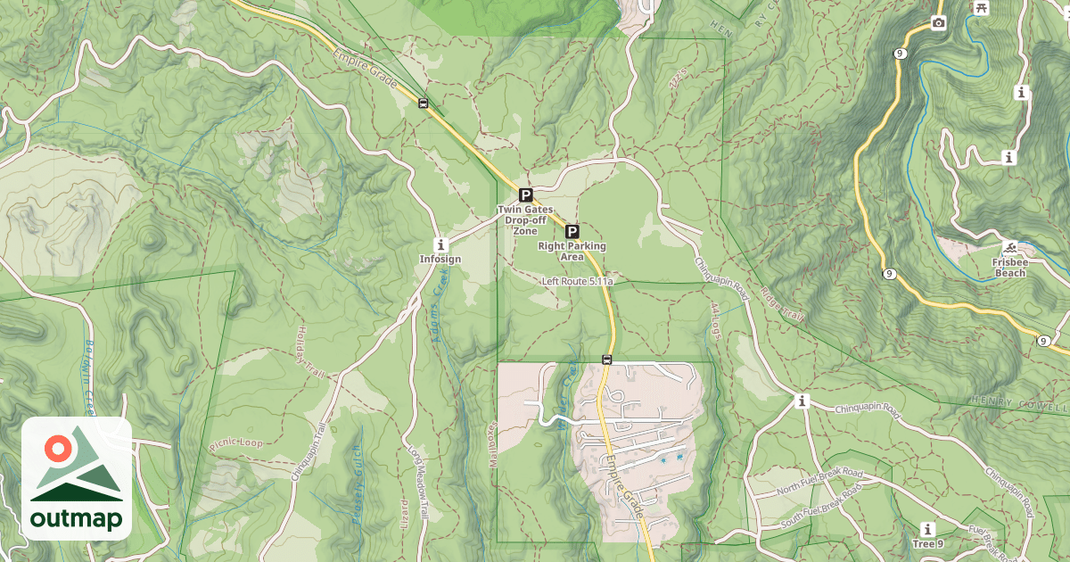 Map of Left Route